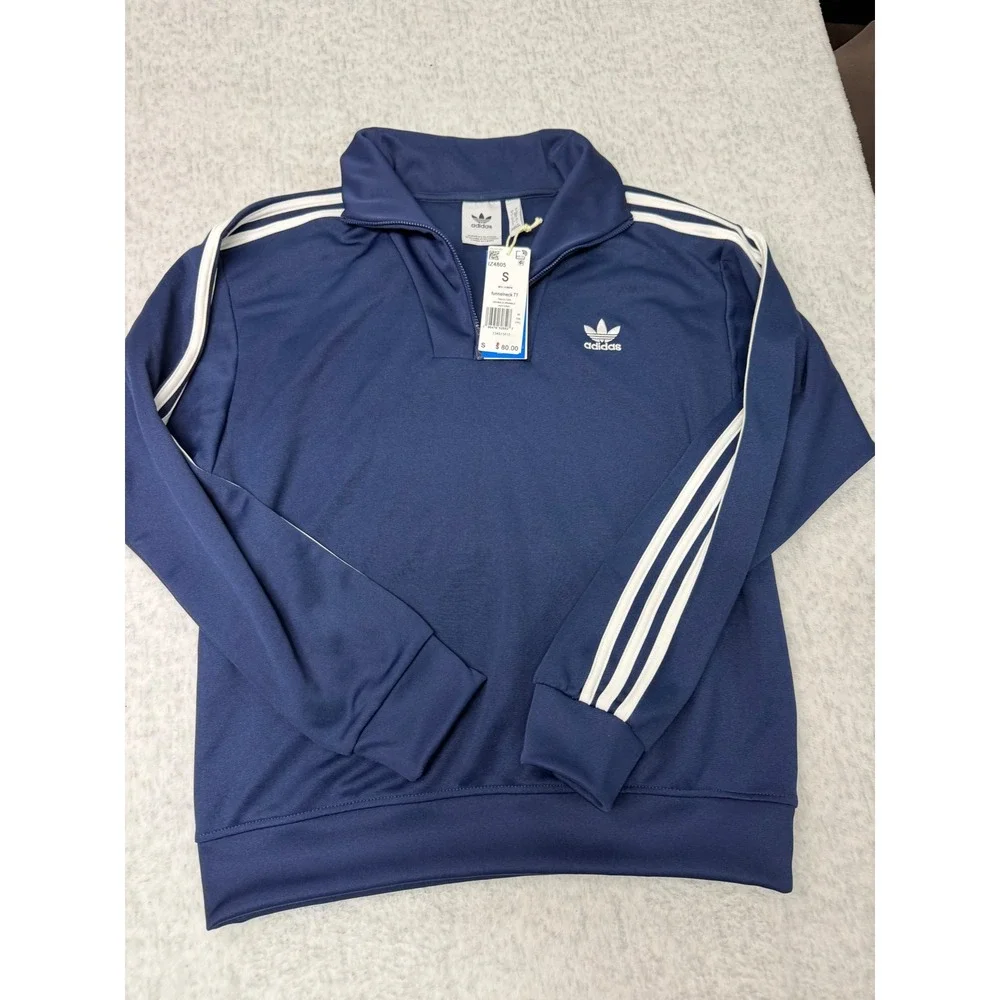 Adidas‎ Originals Funnelneck TT Track Top Night Indigo Navy IZ4805 Mens Size S